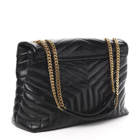 SAINT LAURENT Calfskin Y Quilted Monogram Loulou 